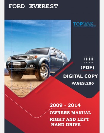 ford everest 2009 2010 2011 2012 2013 2014 owners manual
